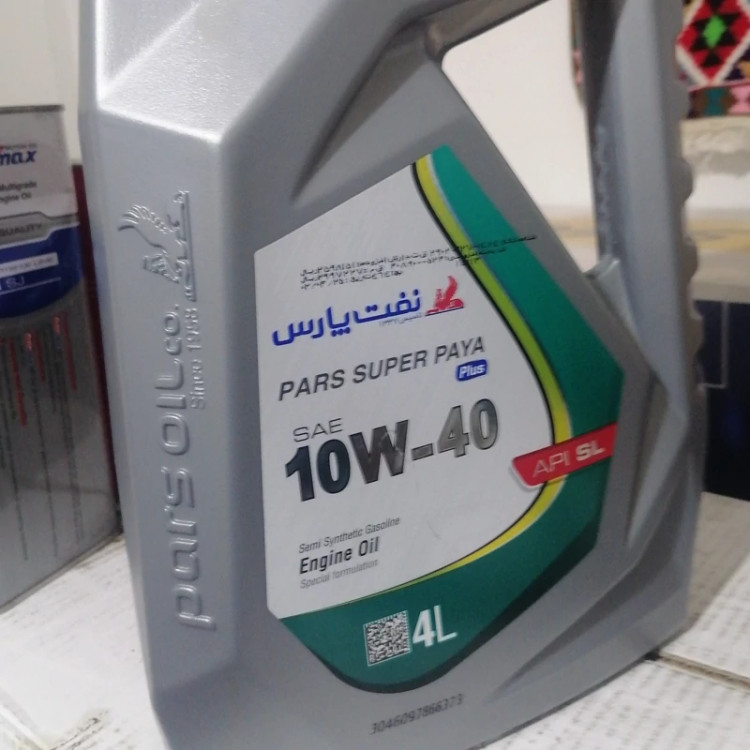 روغن موتور پارس سوپر پایا پلاس 4لیتری جدید 10w40 SL