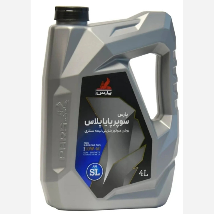 روغن موتور پارس سوپر پایا پلاس 4لیتری جدید 10w40 SL