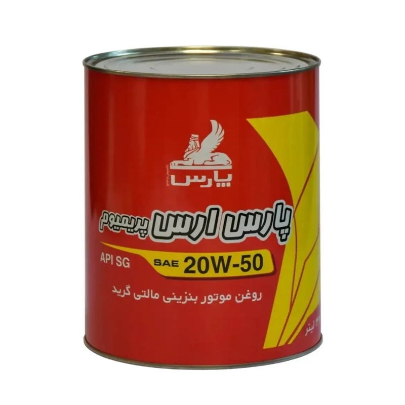روغن موتور خودرو پارس ارس 20W50 حجم 4 لیتر