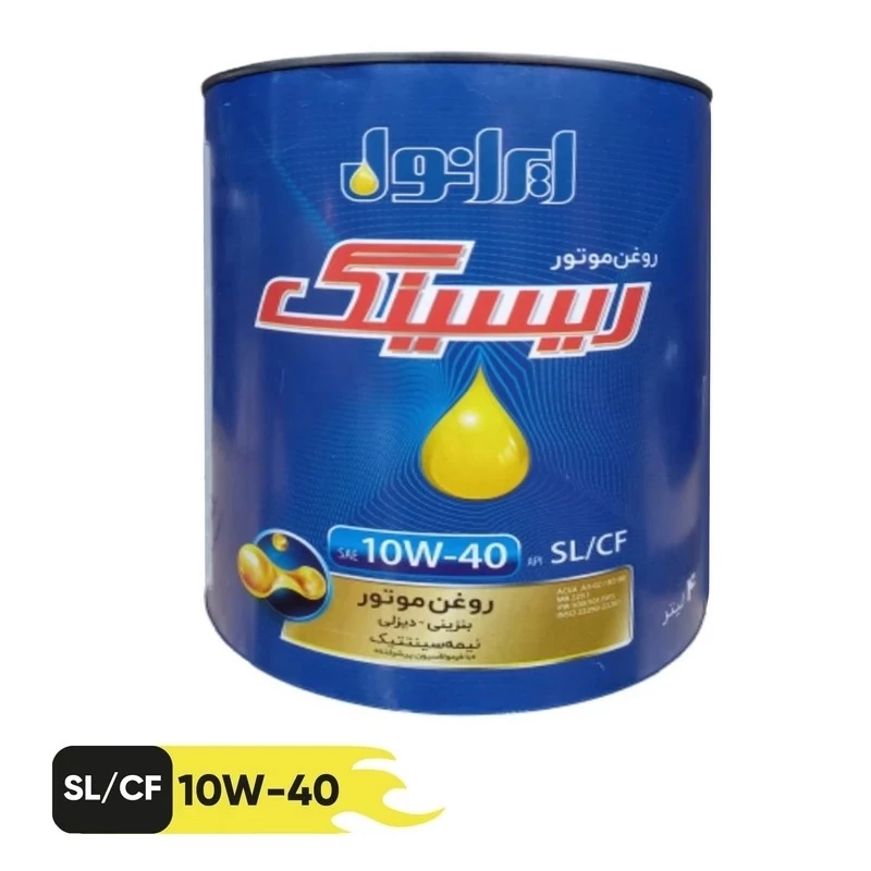 روغن موتور ایرانول مدل Racing 10W-40 ریسینگ SL CF