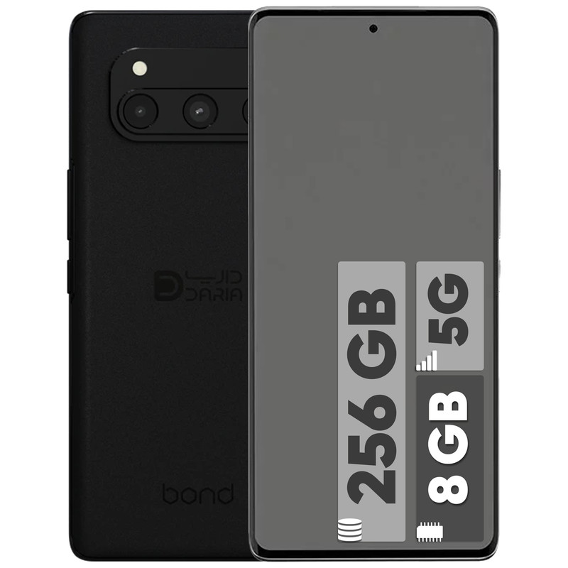 گوشی موبایل داریا مدل bond 5G دو سیم کارت ظرفیت 256 گیگابایت و رم 8 گیگابایت پک امارات