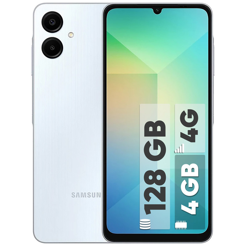 گوشی موبایل سامسونگ مدل Galaxy A06 دو سیم کارت ظرفیت 128 گیگابایت و رم 4 گیگابایت پک چین 4g