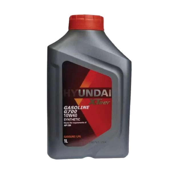 پک دو عددی روغن موتور هیوندای اکس تیر مدل G700 10W40 SN حجم 1 لیتر