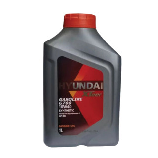 پک دو عددی روغن موتور هیوندای اکس تیر مدل G700 10W40 SN حجم 1 لیتر
